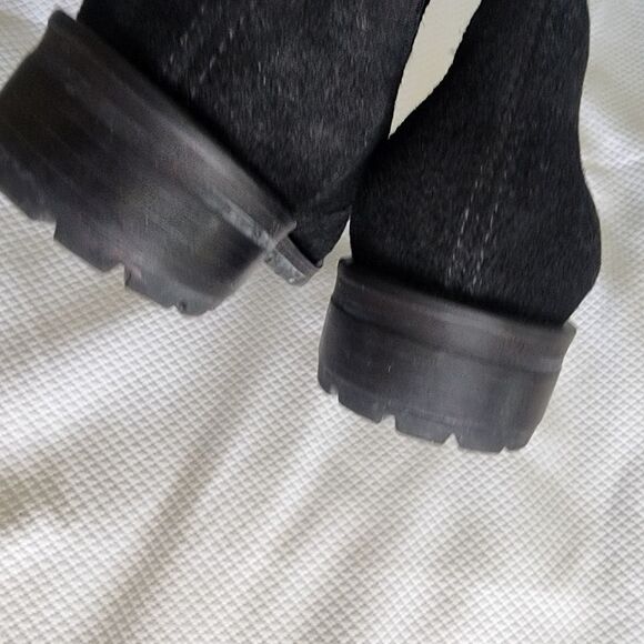 Jack Rogers Suede Leather Chelsea Black Ankle Boots - Picture 13 of 14